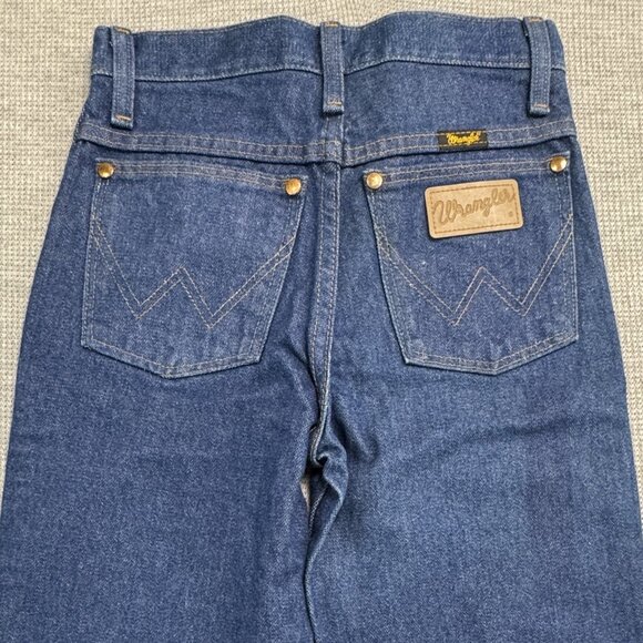 Wrangler Mens Size 25X34 Blue Denim Cowboy Cut Slim Fit Straight Leg Jeans NWOT - Picture 4 of 12